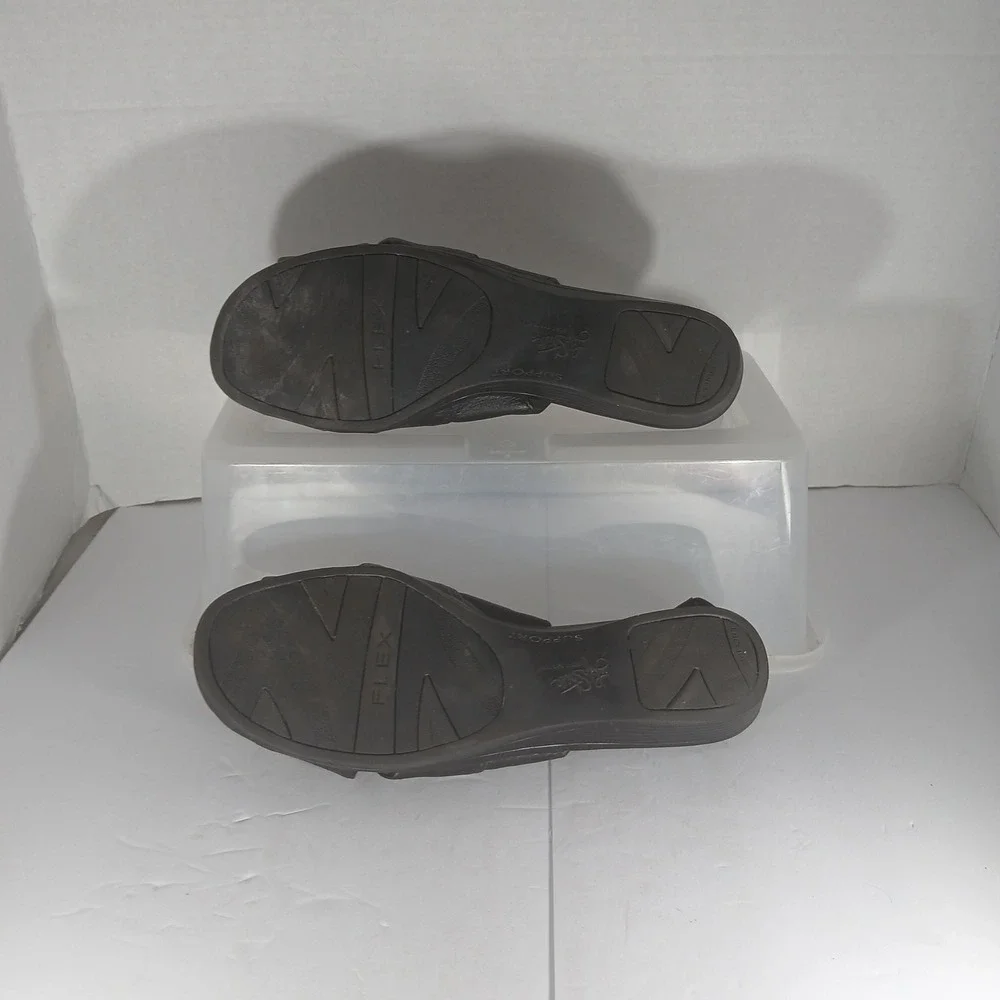 LifeStride Mimosa‎ Sandals 8.5W Black Slingback Comfort Career Professional